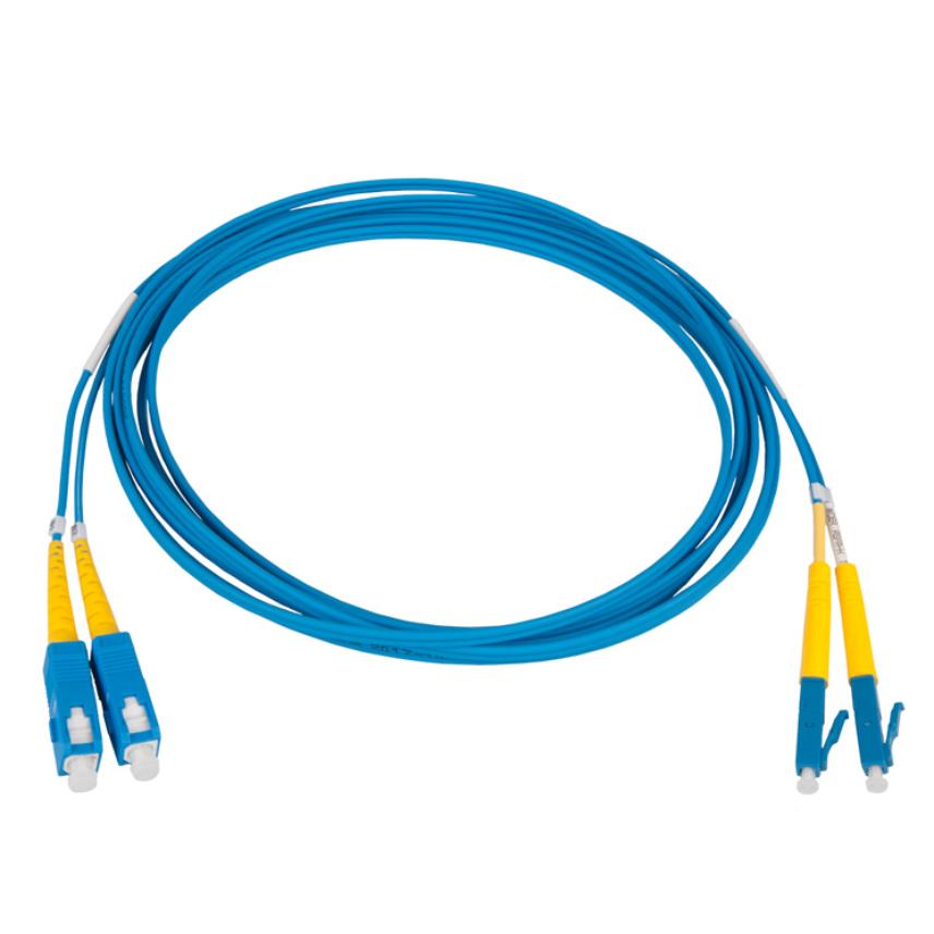 Patch cord 2SM SC/UPC-LC/UPC 12m, Blue