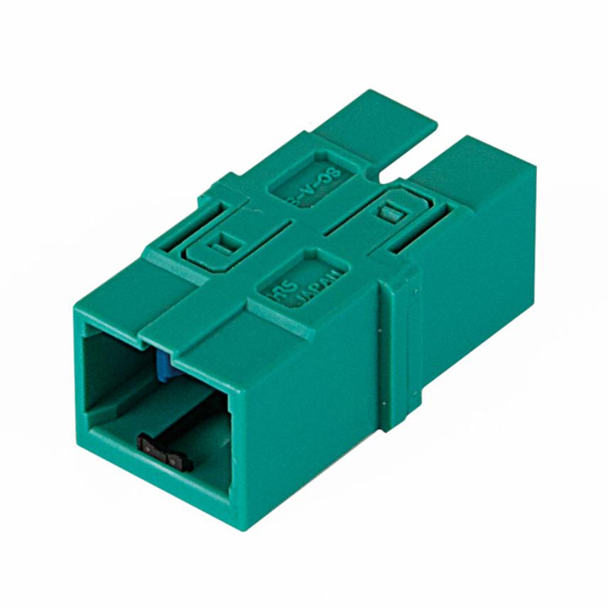 Adapter SM SC/APC simplex without flanges with internal dust cap