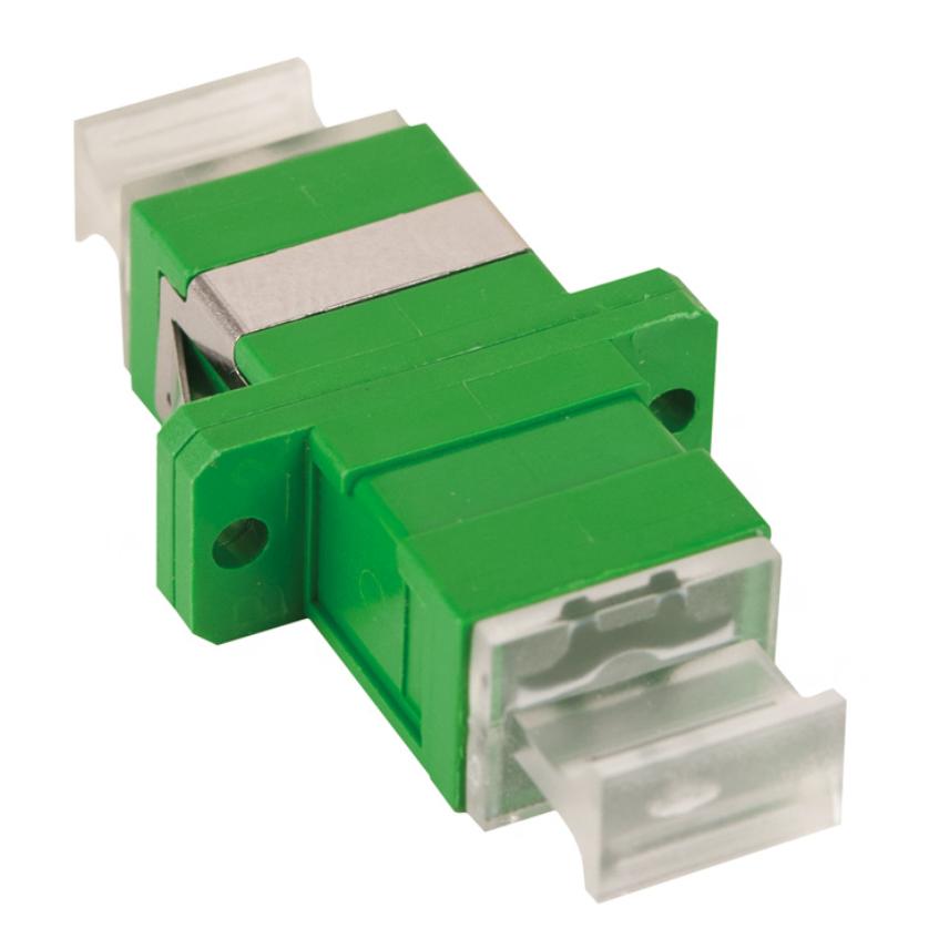 Adapter SM SC/APC simplex with translucent dust cap